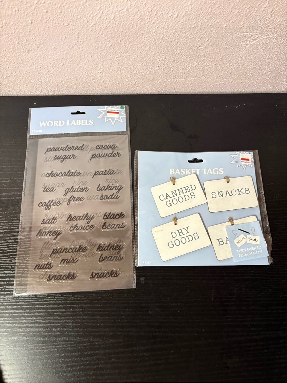 Farmhouse Pantry Organization Labels & Basket Tags Bundle NWT - Picture 2 of 7